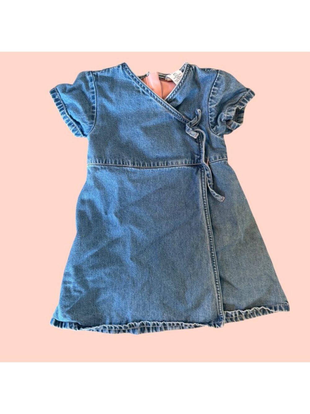 Vintage Baby Gap Denim Wrap Dress 3